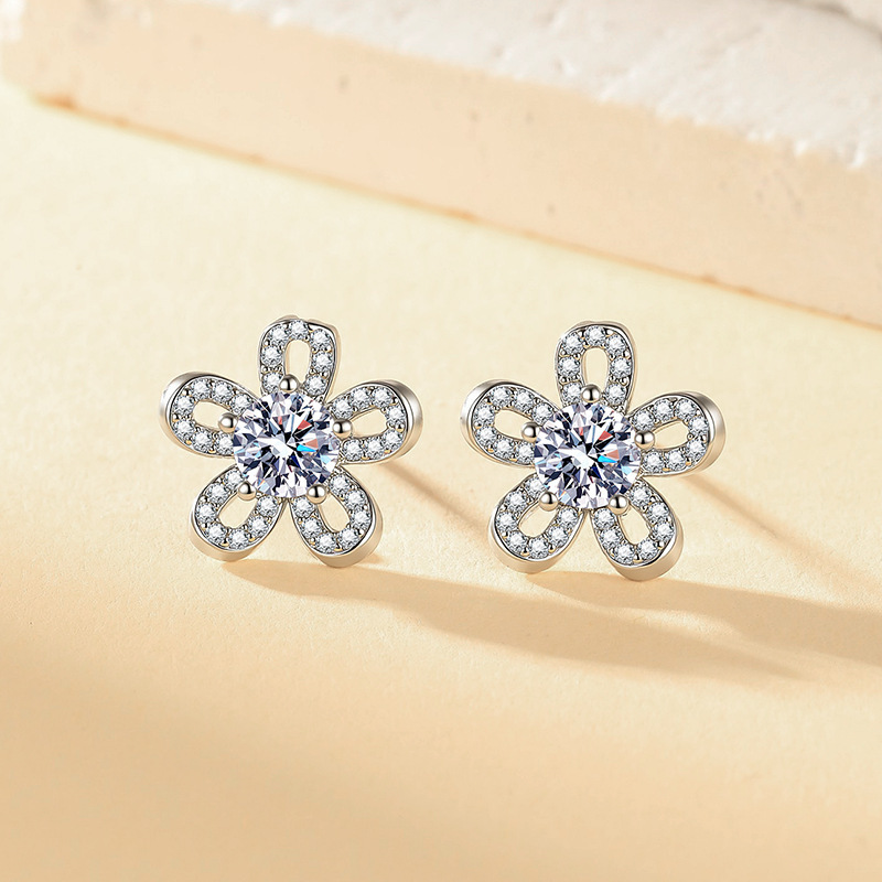 Women'S Accessories Manufacturers - PT950 New Style Sunflower Earrings for