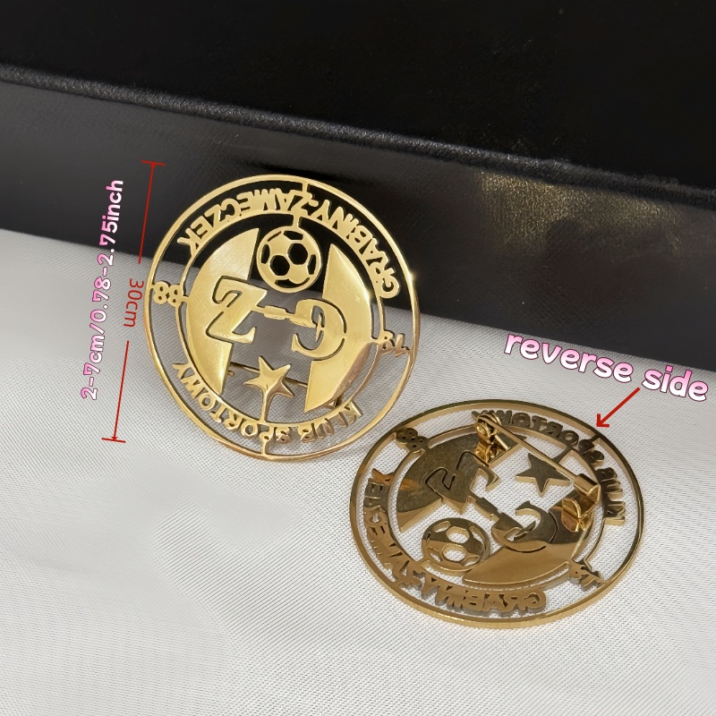 Custom Logo Brooch Simple Crea - Women Accessories Logo review and price