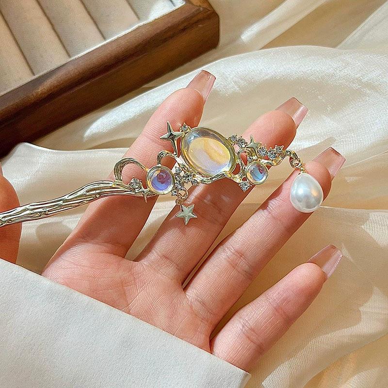 Moonstone Hairpin with Star &  - Women'S Formal Accessories review and price