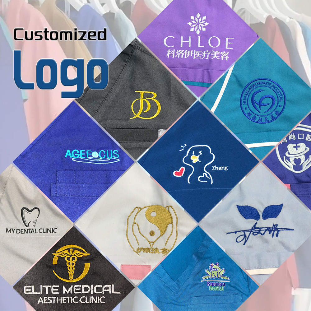 Customized Logo Scrub Uniform  - Women Accessories Logo review and price