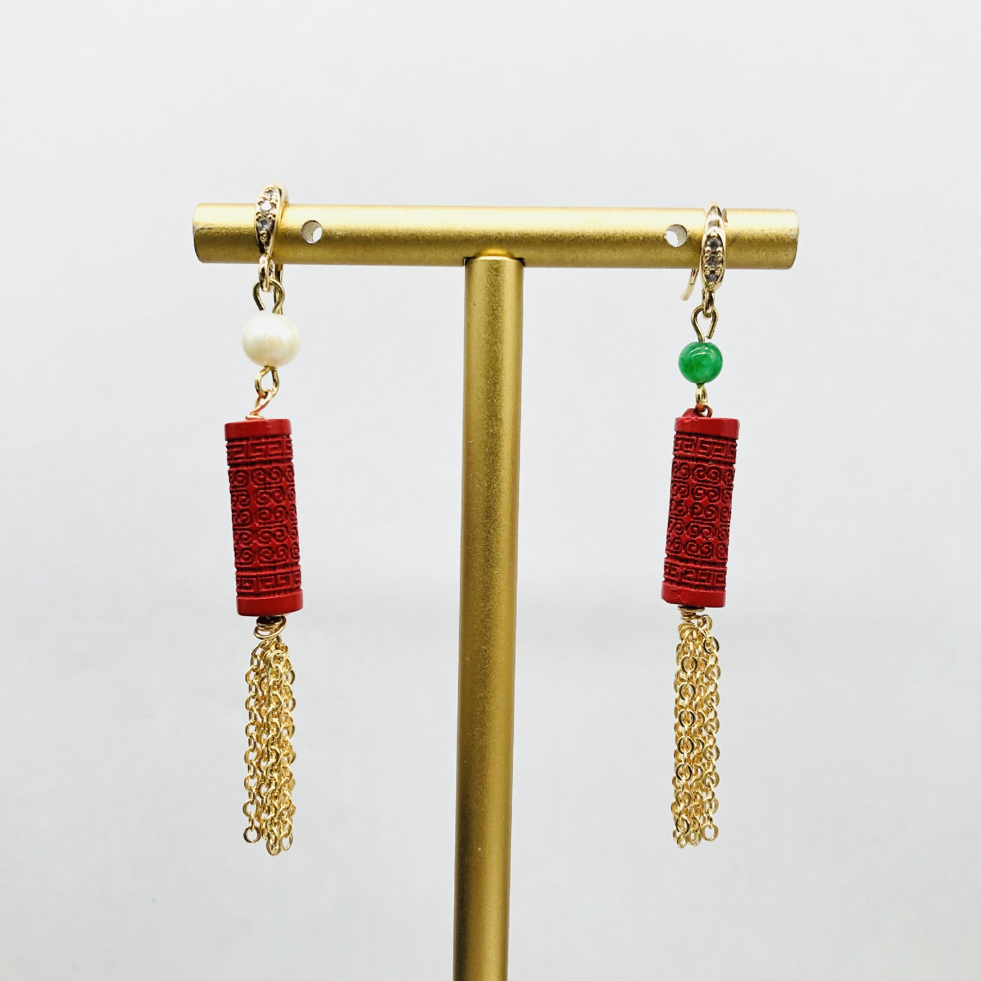 AB cinnabar fringed earrings o - Women'S Accessories Manufacturers review and price