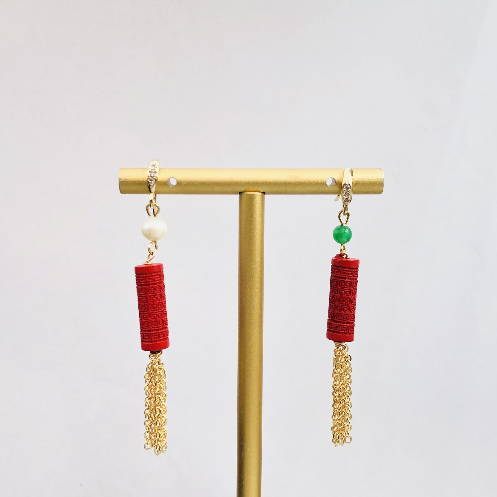 AB cinnabar fringed earrings o - Women'S Accessories Manufacturers review and price