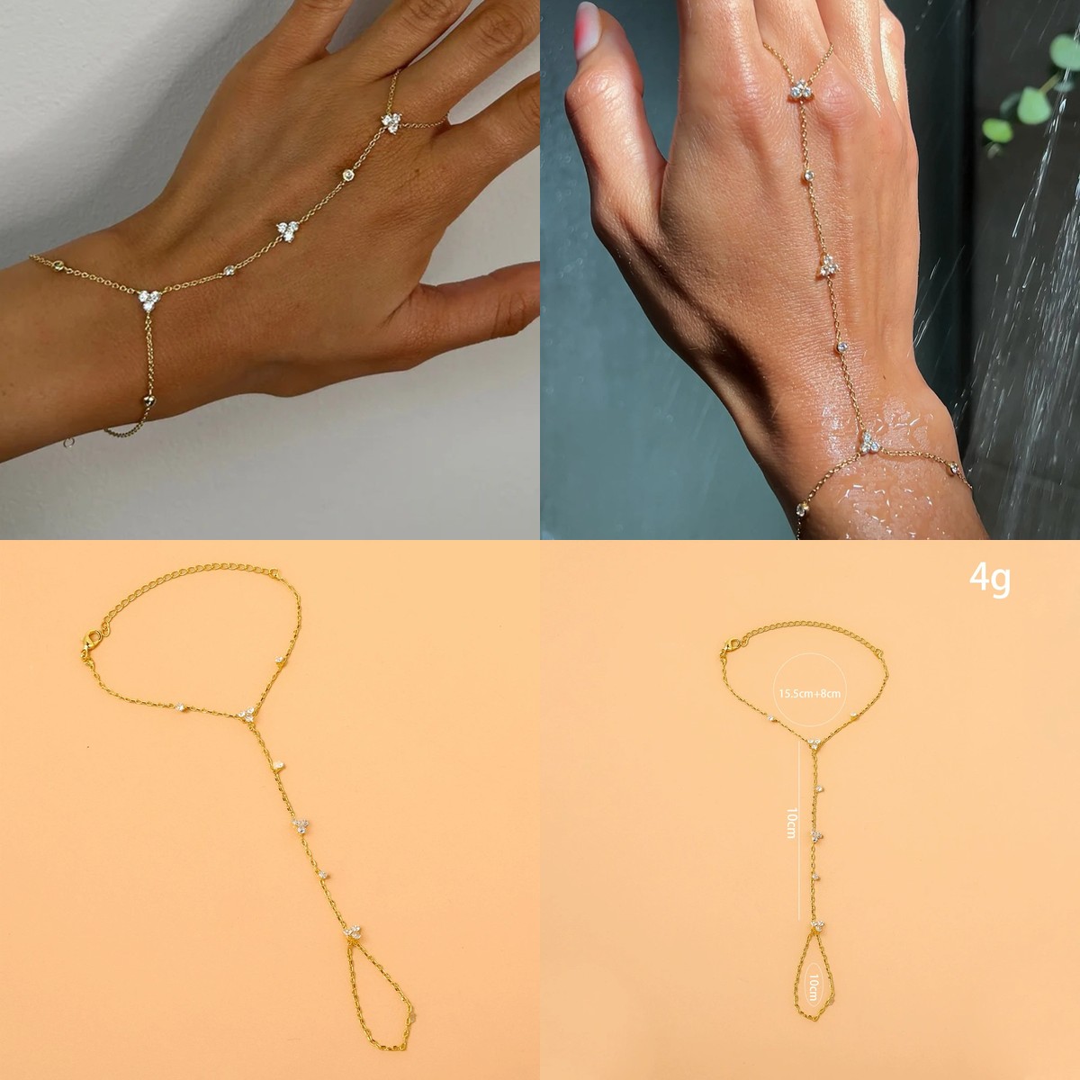 Crystal Fingerless Hand Chain  - Women'S Accessories Amazon review and price