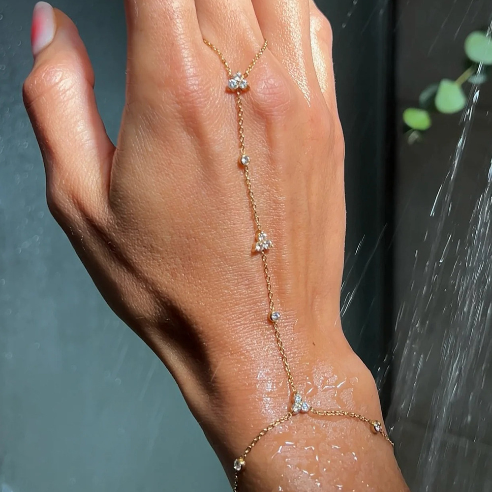 Crystal Fingerless Hand Chain  - Women'S Accessories Amazon review and price
