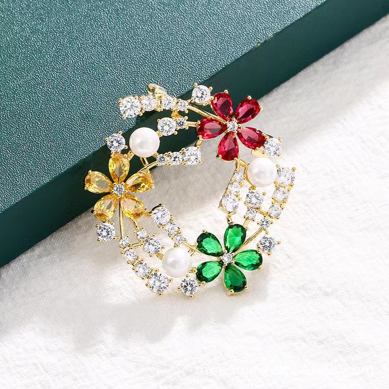 Popular zircon brooch design b - Women'S Accessories Manufacturers review and price