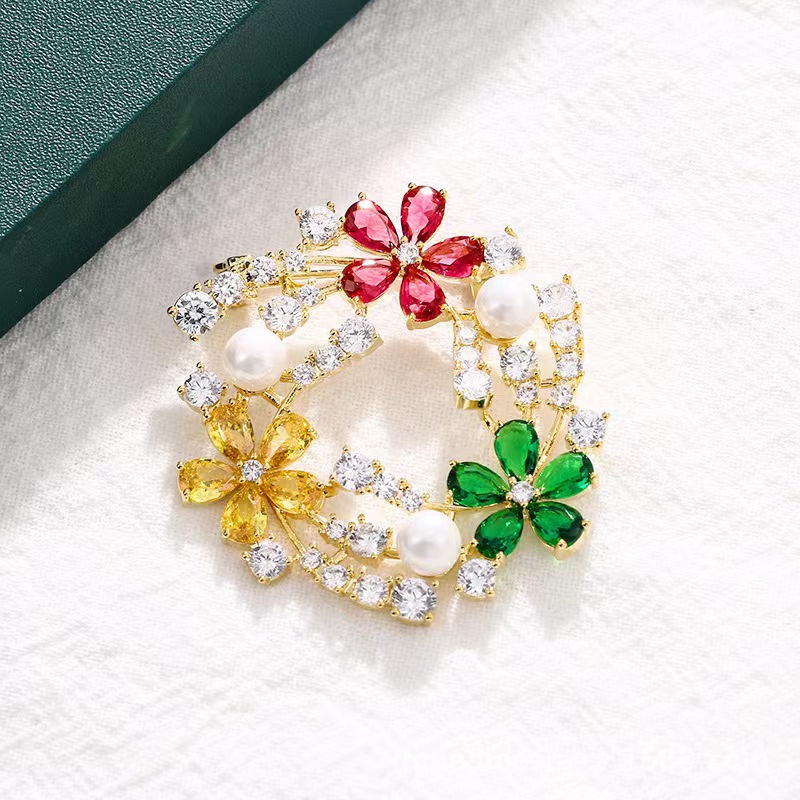 Popular zircon brooch design b - Women'S Accessories Manufacturers review and price