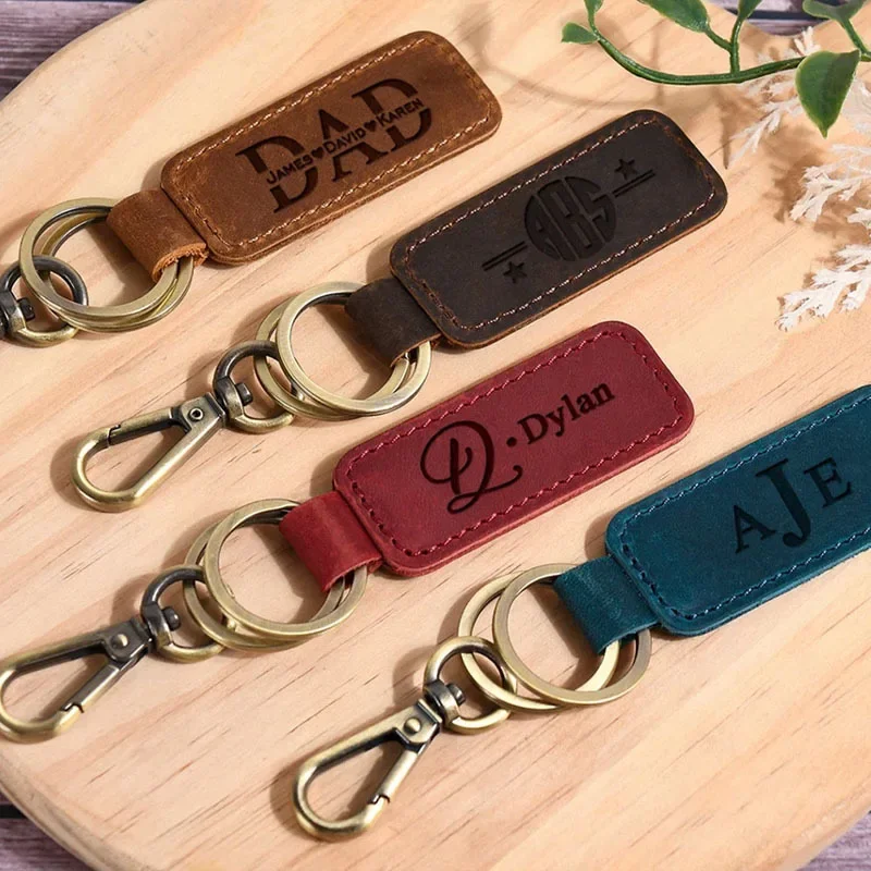 Laser Custom Logo Leather Keyc - Women Accessories Logo review and price