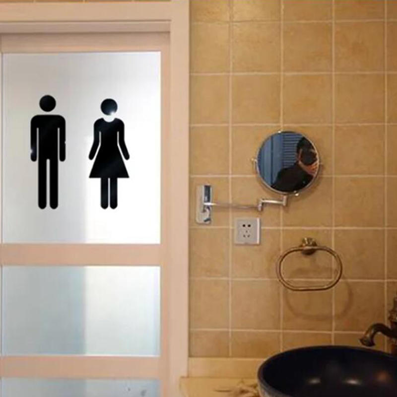 3D DIY Woman Man Toilet Door S - Women Accessories Logo review and price