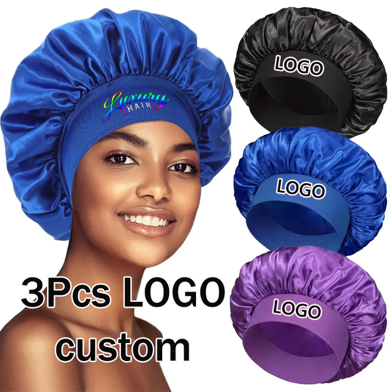 Comfy Satin Hair Bonnet 3 Pack - Women Accessories Logo review and price
