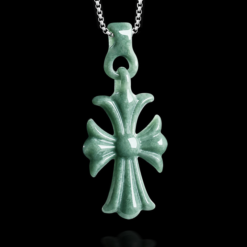 Natural Burmese Jadeite Cross  - Women Accessories To Gift review and price
