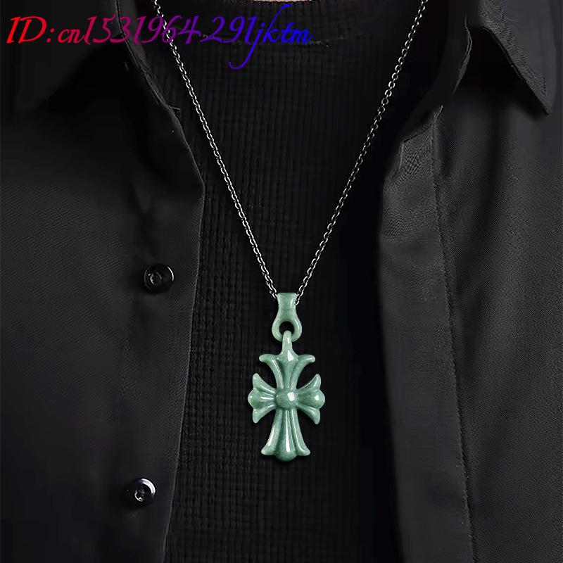 Natural Burmese Jadeite Cross  - Women Accessories To Gift review and price