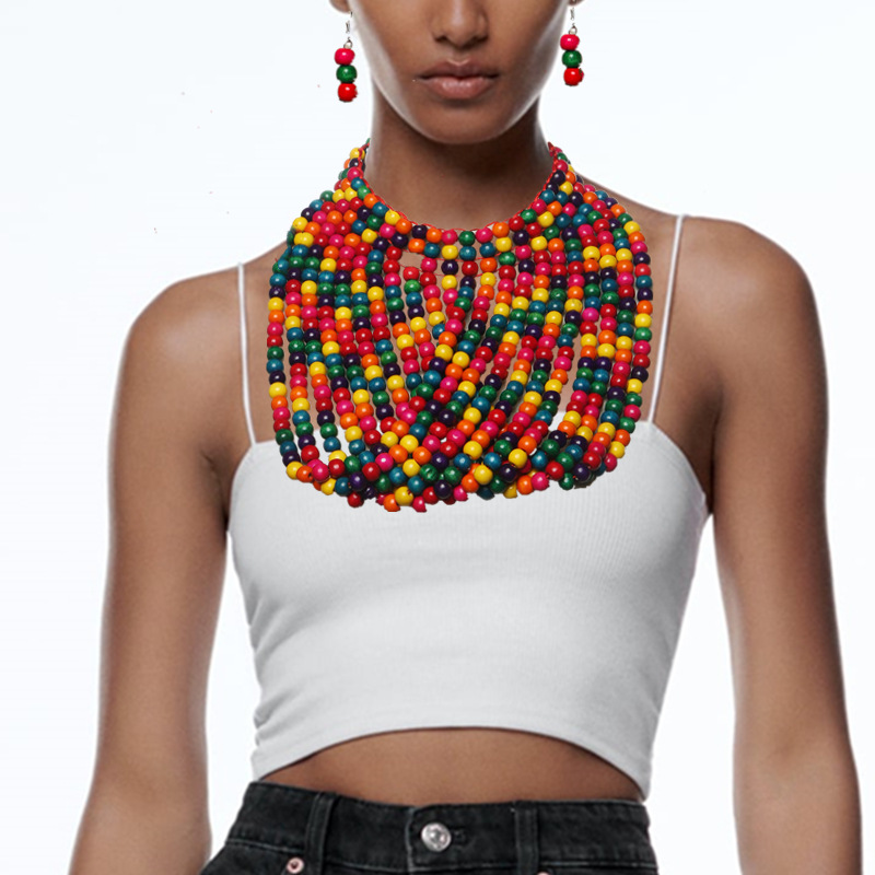African style wood bead fringe - Women'S Accessories Amazon review and price