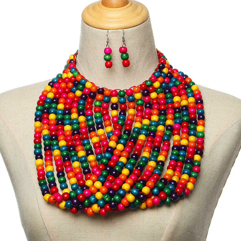 African style wood bead fringe - Women'S Accessories Amazon review and price