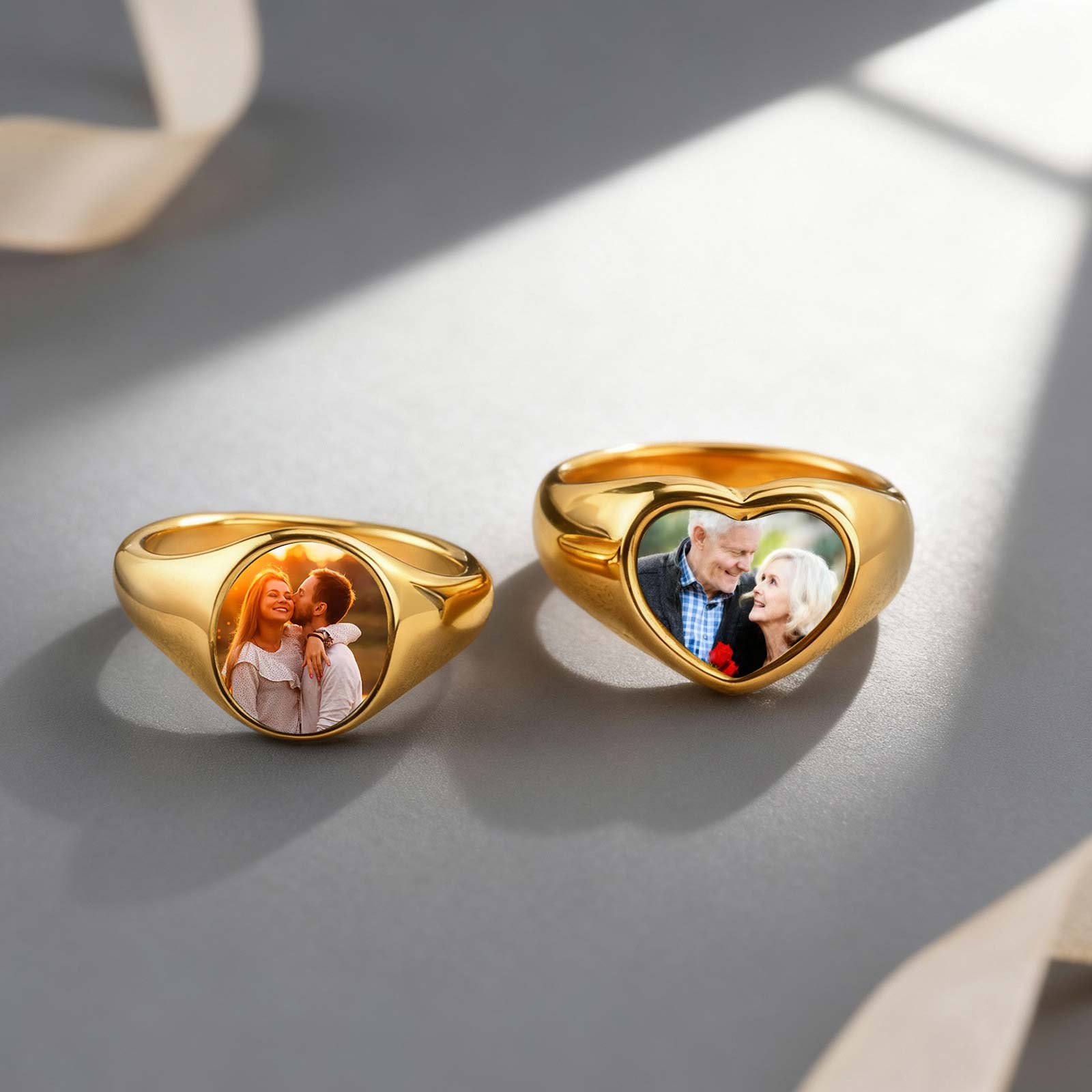 Custom Photo Signet Ring for W - Women Accessories Logo review and price
