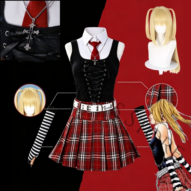 Anime Misa Amane Misamisa Cosp - Women'S Red Accessories review and price