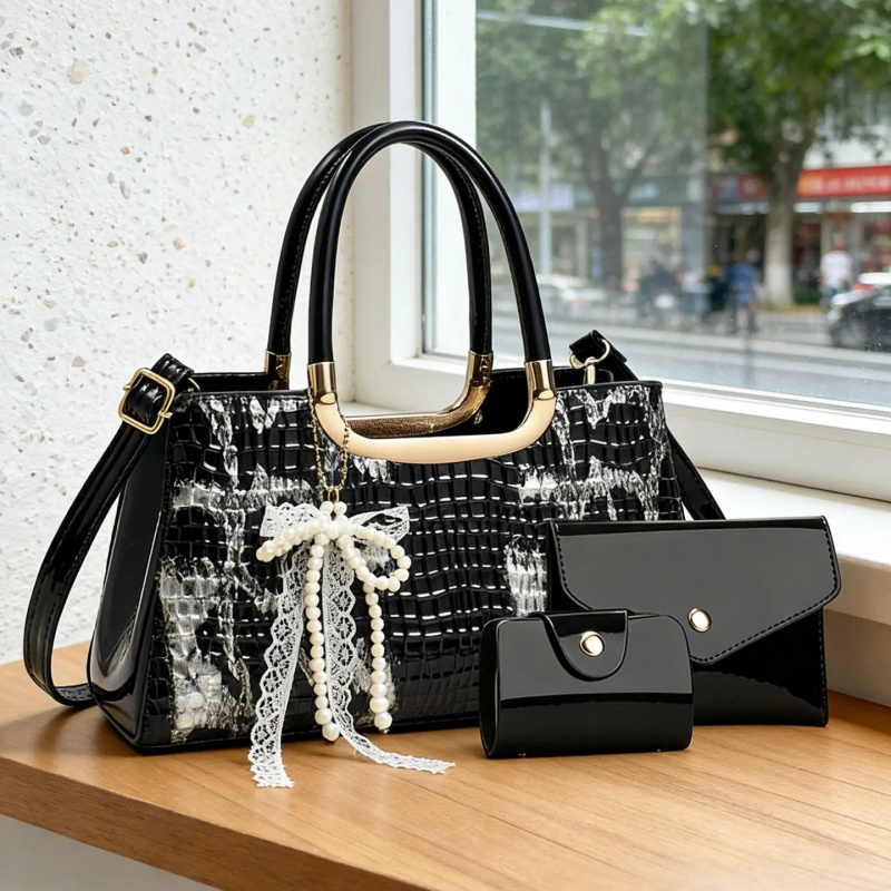 Women's Handbag Set, Crocodile - Women Accessories To Gift review and price