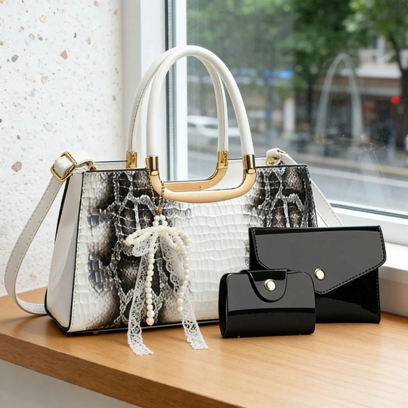Women's Handbag Set, Crocodile - Women Accessories To Gift review and price