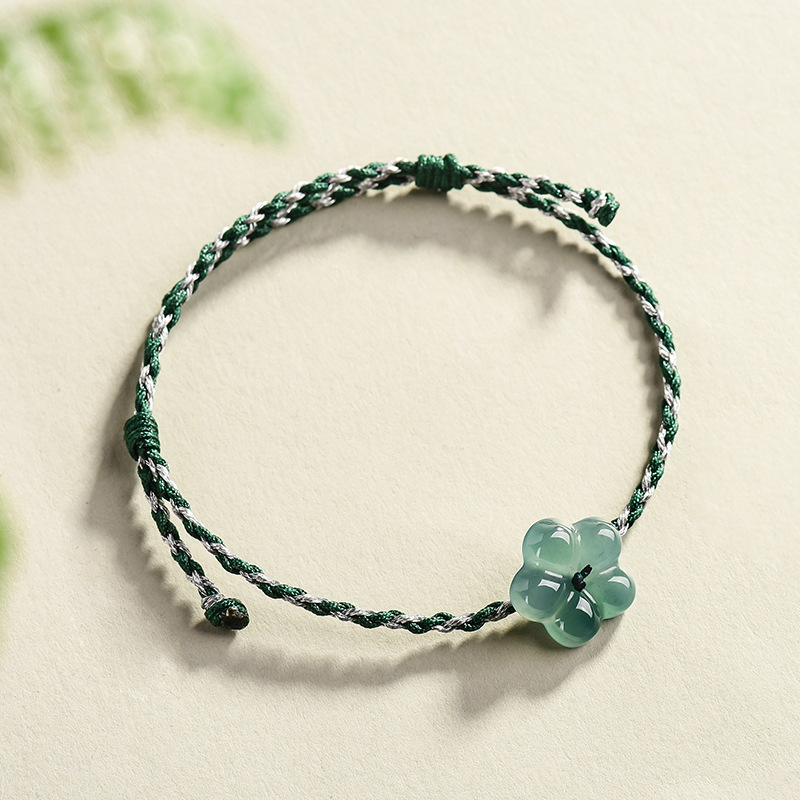 Burmese Jadeite Flower Bracele - Women Accessories To Gift review and price