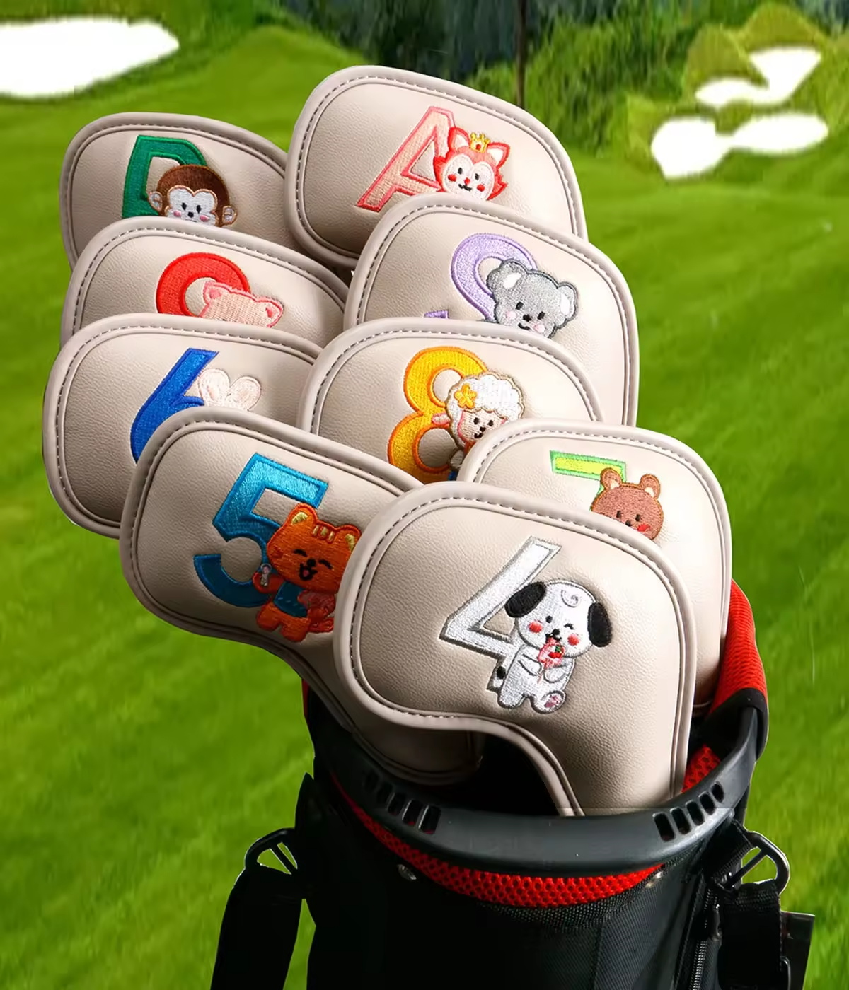 9Pcs Cute Cartoon Animal Golf  - Women Accessories To Gift review and price