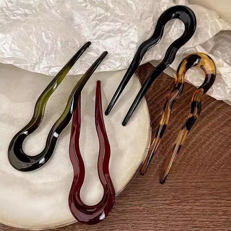 Elegant Acrylic U-shaped Hairp - Women'S Formal Accessories review and price