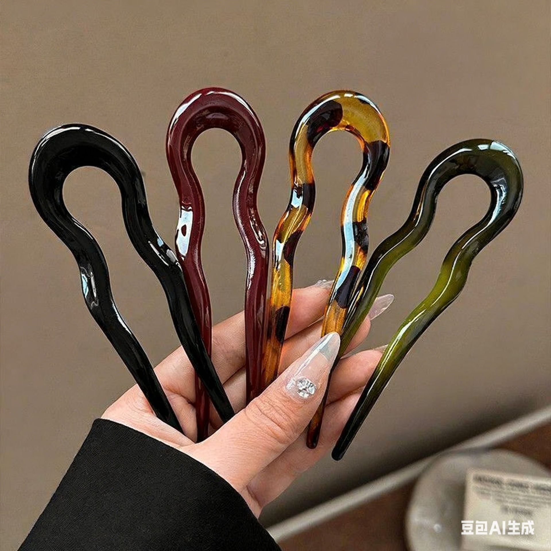 Elegant Acrylic U-shaped Hairp - Women'S Formal Accessories review and price