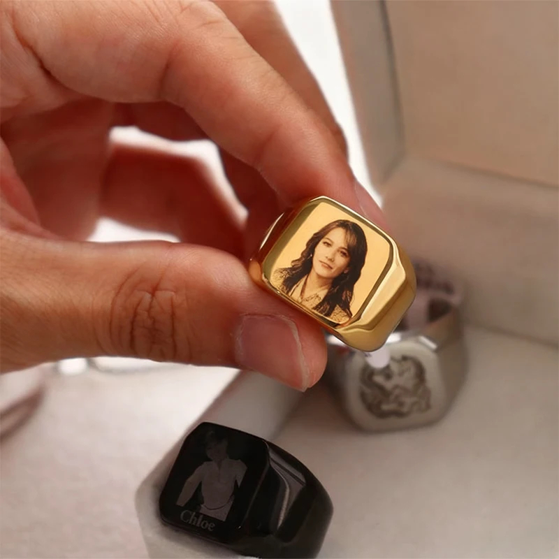 Stainless Steel Jewelry anillo - Women Accessories Logo review and price