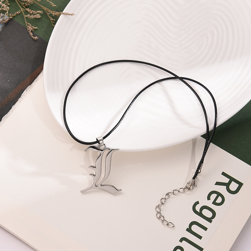 Anime Death Note L Logo Alloy  - Women Accessories Logo review and price