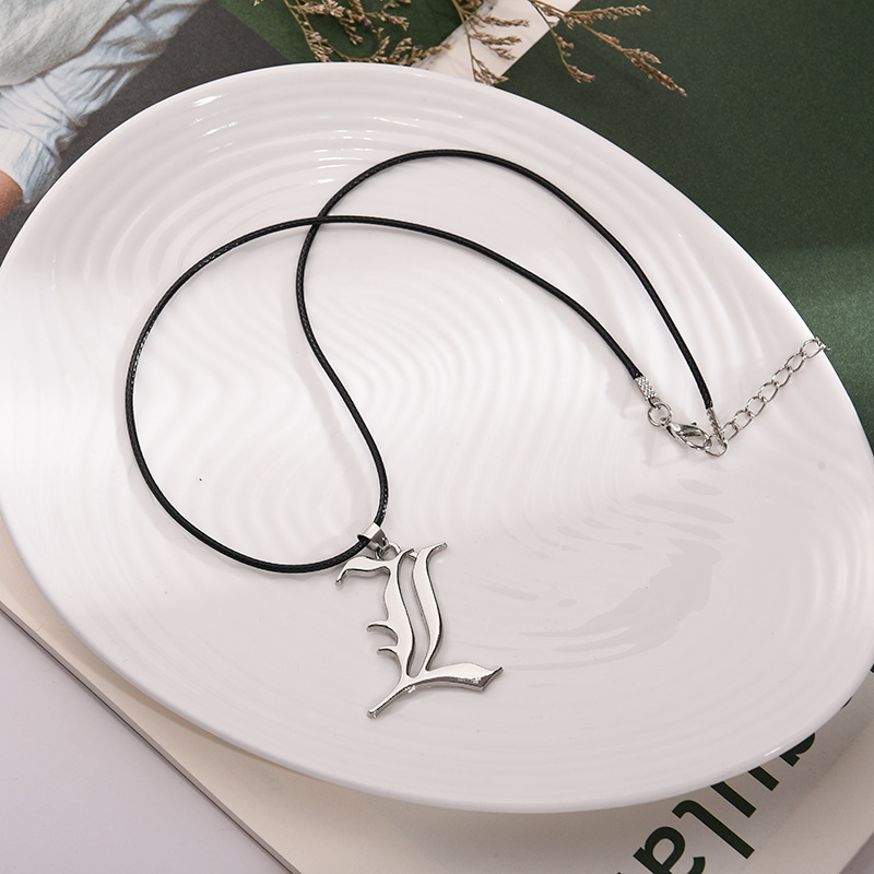Anime Death Note L Logo Alloy  - Women Accessories Logo review and price